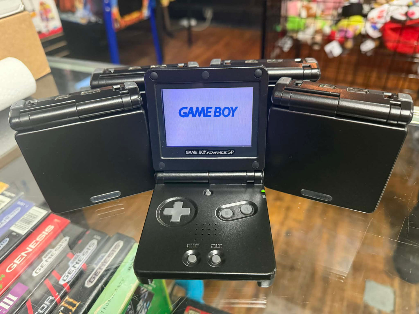 Gameboy Advance SP Black 001 (Refurbished) (Reshelled) - SCG Console