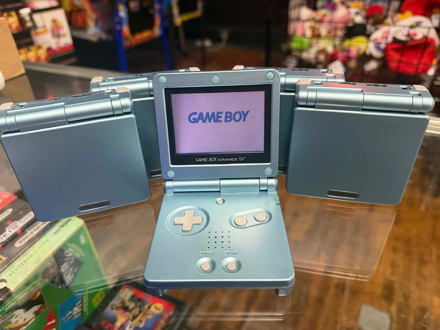 Gameboy Advance SP Pearl Blue 001 (Refurbished) (Reshelled) - SCG Console