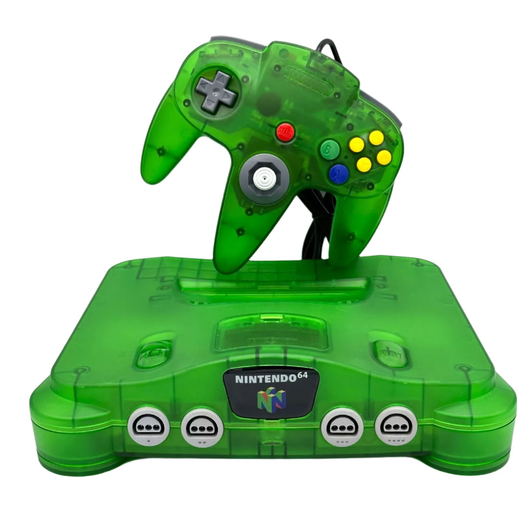 Nintendo 64 Jungle Green System (Heavy Cosmetically Flawed) - SOURCE CONSOLE COMMISSION