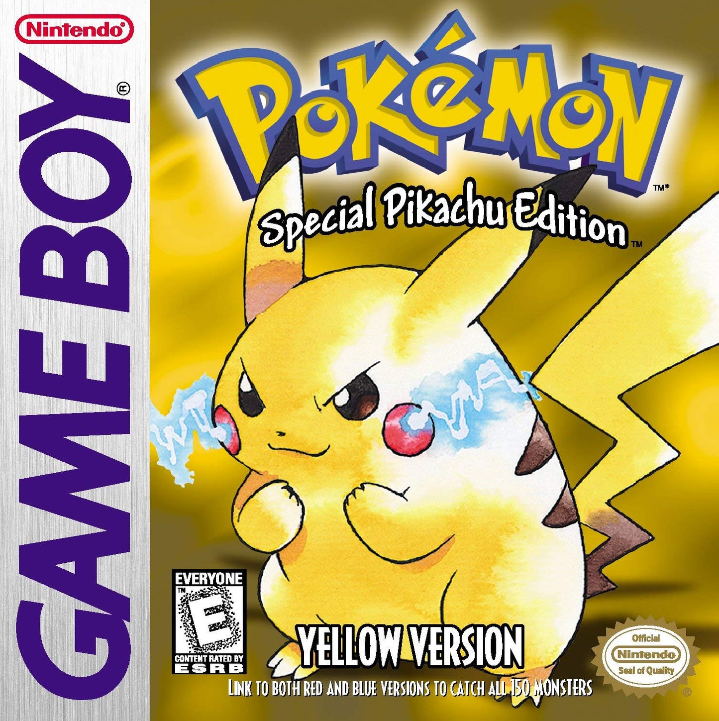 Pokemon Yellow (Bad Label) (New Save Battery) - SOURCE COMMISSION