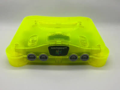 Nintnedo 64 (Extreme Green Custom Shell) - RESHELL CONSOLE