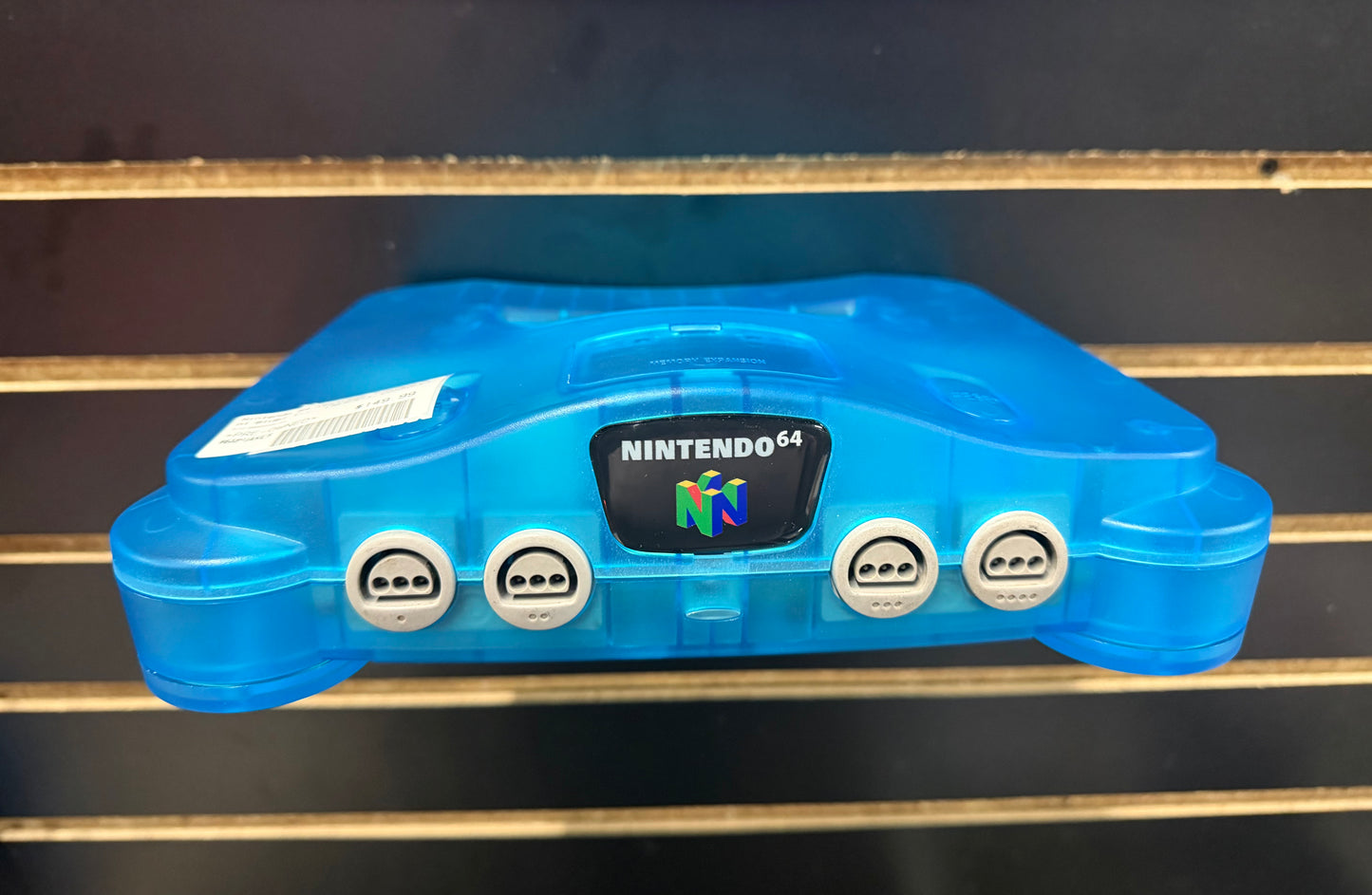 Nintendo 64 (Extreme Transparent Blue) (Custom Shell) - RESHELL CONSOLE