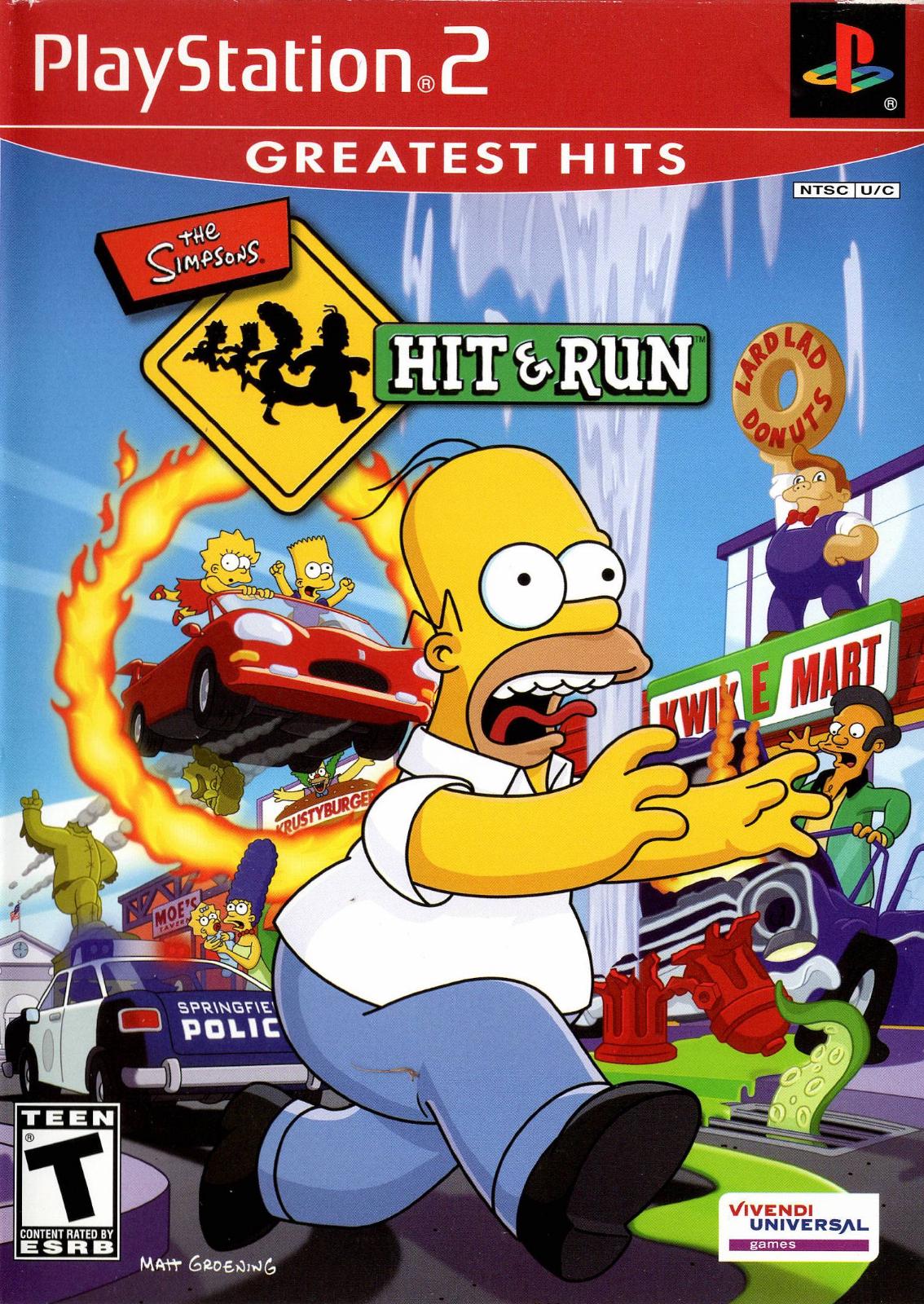 The Simpsons Hit and Run (Greatest Hits) - RJC PS2