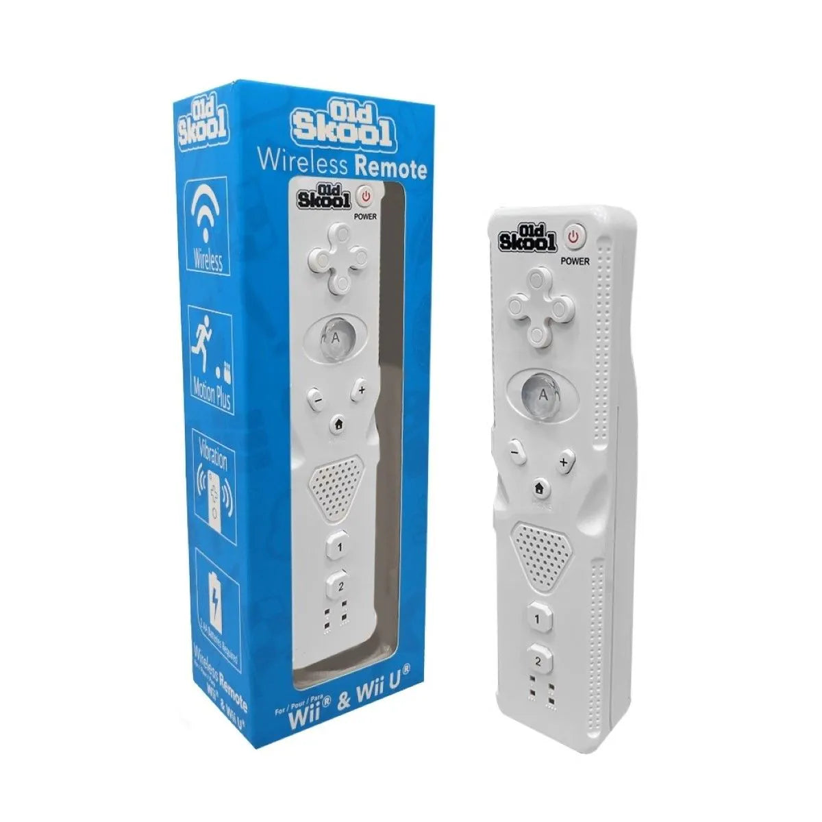 Old Skool Wii Remote (BLACK) (NEW) - Video Game Advantage