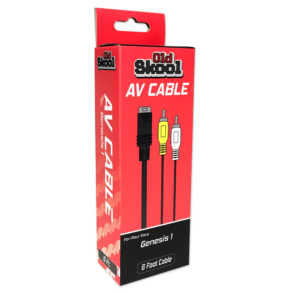 Old Skool Sega Genesis Model 1 AV Cable (NEW) - Video Game Advantage
