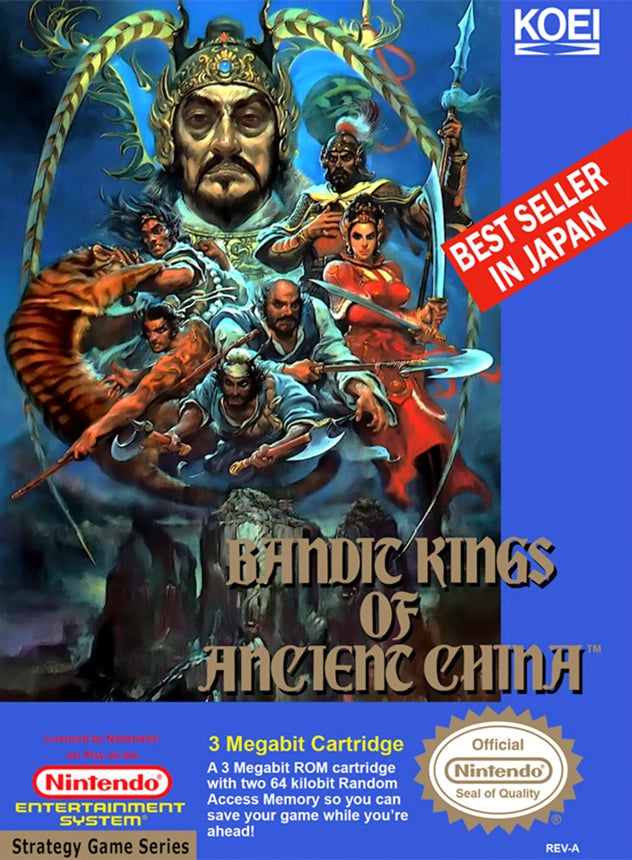 Bandit Kings of Ancient China - Source NES Commission