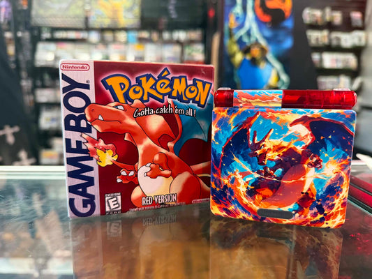 Gameboy Advance SP Custom Charizard Gameboy Edition (Modded) (Reshelled) (Refurbished) - SCG Console