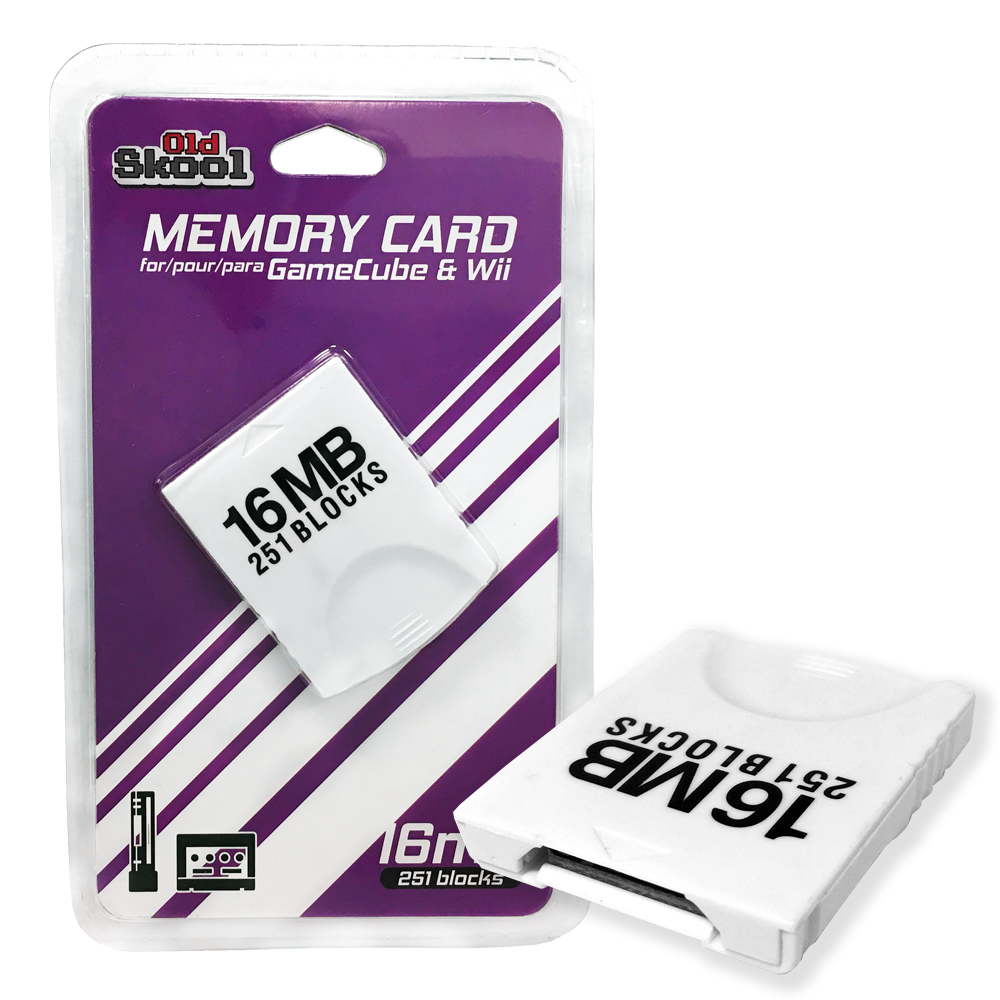 Old Skool Gamecube Memory Card 16MB (NEW) - Video Game Advantage