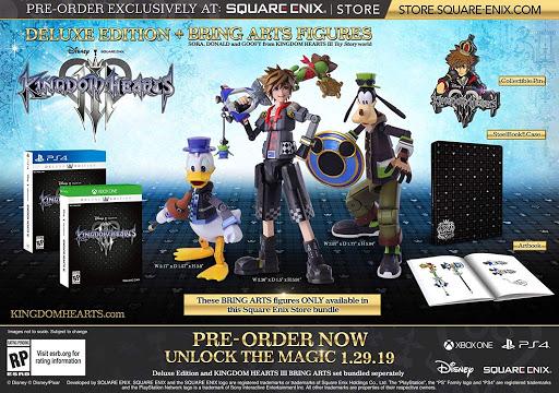 Kingdom Hearts III [Deluxe Edition + Bring Arts Figures] - Playstation 4