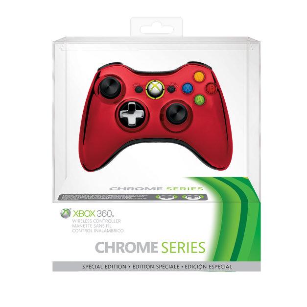 RetroJakes Richmond - Xbox 360 Wireless Controller [Red Chrome] - Video Game - Xbox 360
