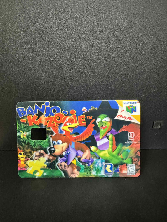 Banjo Kazooie Debit Card Sticker - Debit Card Stickers