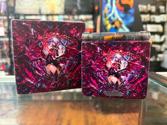 Gameboy Advance SP Custom Shiny Dark Charizard Edition (Modded) (Reshelled) (Refurbished) - SCG Console