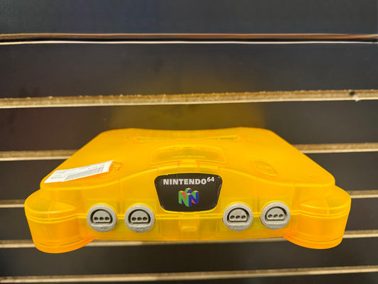Nintendo 64 (Extreme Sunburst Orange) (Custom Shell) - RESHELL CONSOLE