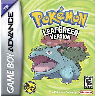 Pokemon LeafGreen Version (Damaged Shell) (Heavy Cosmetic) - SOURCE COMMISSION