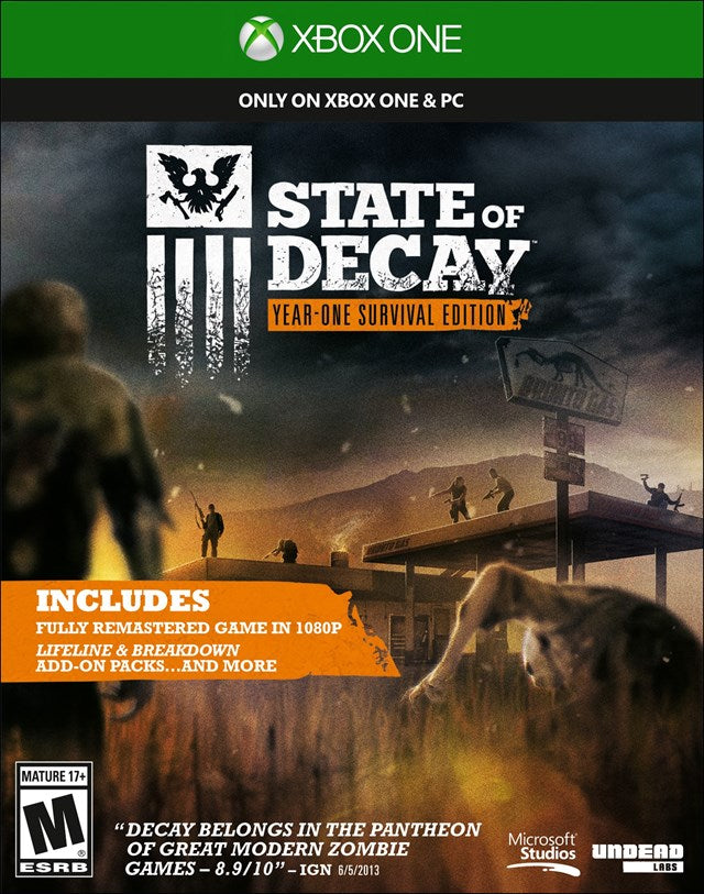 State of Decay Year-One Survival Edition - Source Xbox One Commission