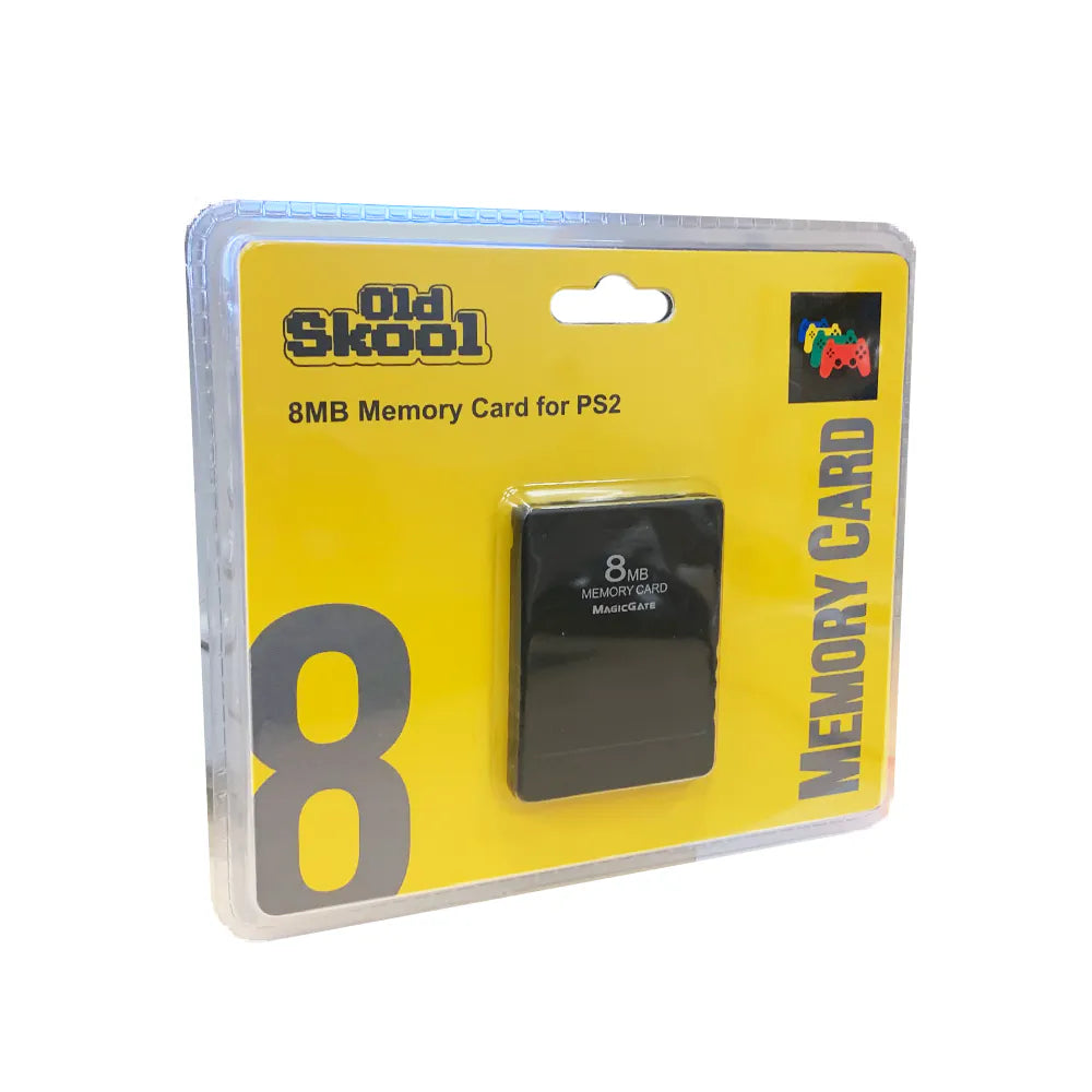 Old Skool PS2 Memory Card 8MB (NEW) - Video Game Advantage