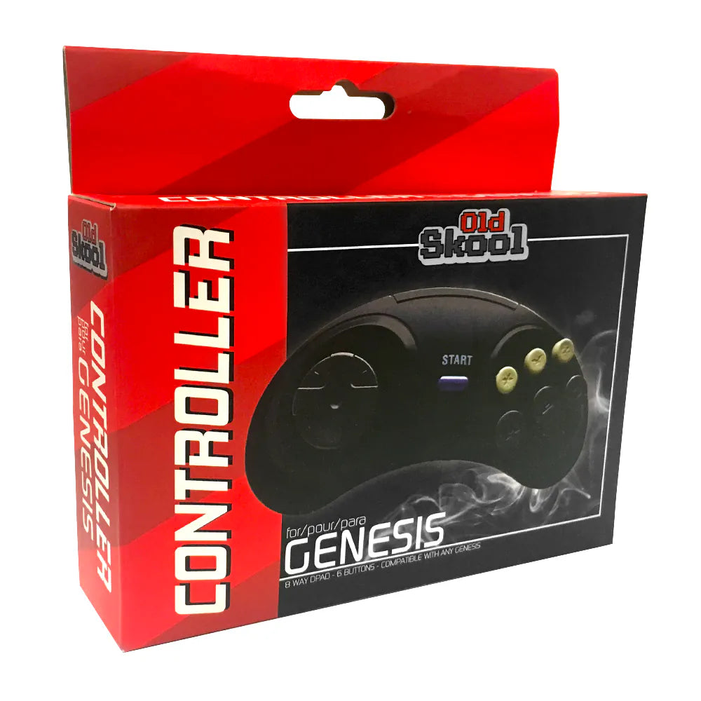 Old Skool Sega Genesis Controller (NEW) - Video Game Advantage