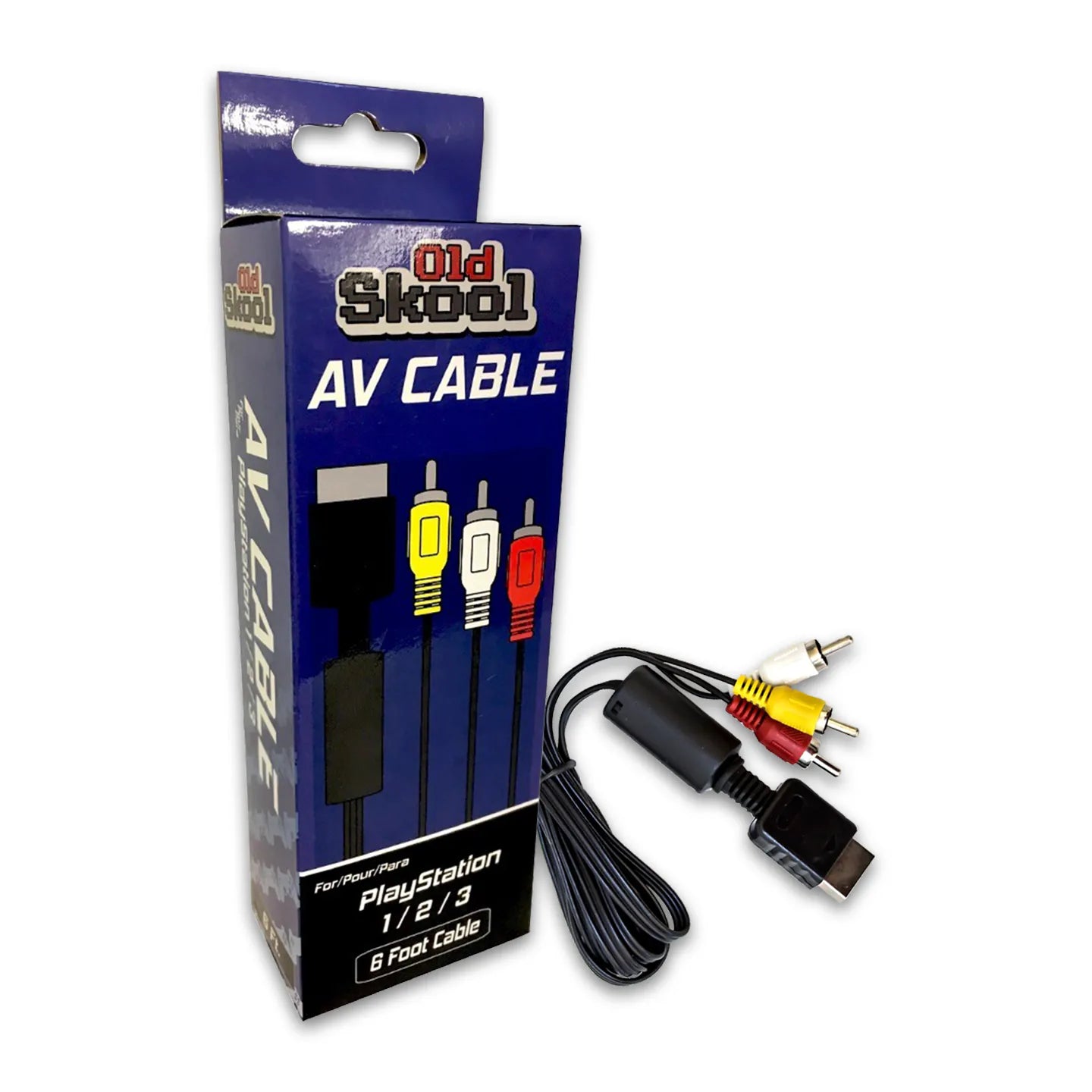 Old Skool PS2 AV Cable (NEW) - Video Game Advantage