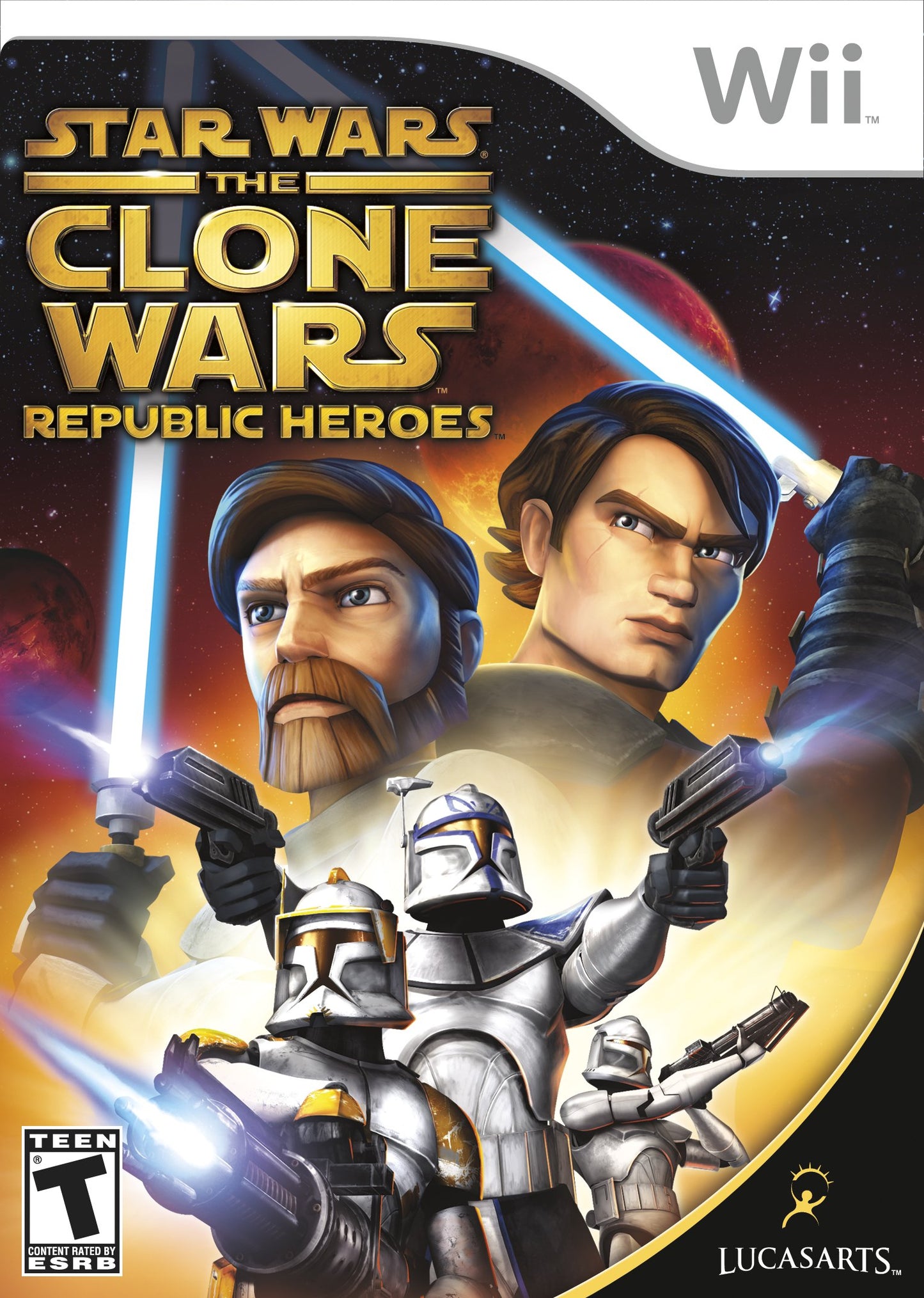 Star Wars the Clone Wars Republic Heroes - BGC Wii