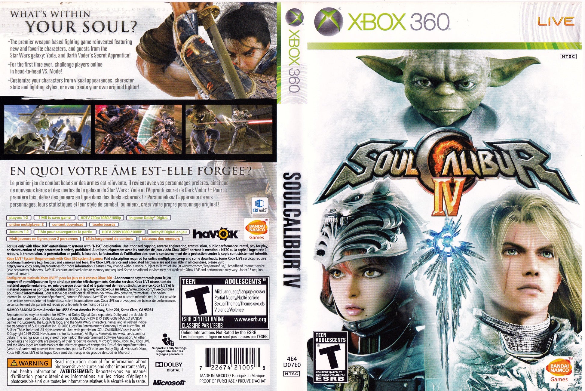 Soul Calibur IV - BGC Xbox 360