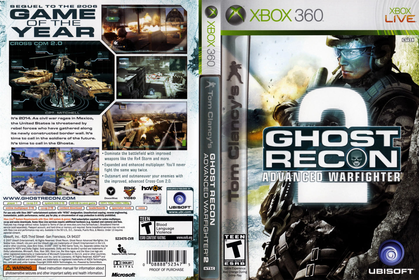 Ghost Recon Advanced Warfighter 2 - BGC Xbox 360