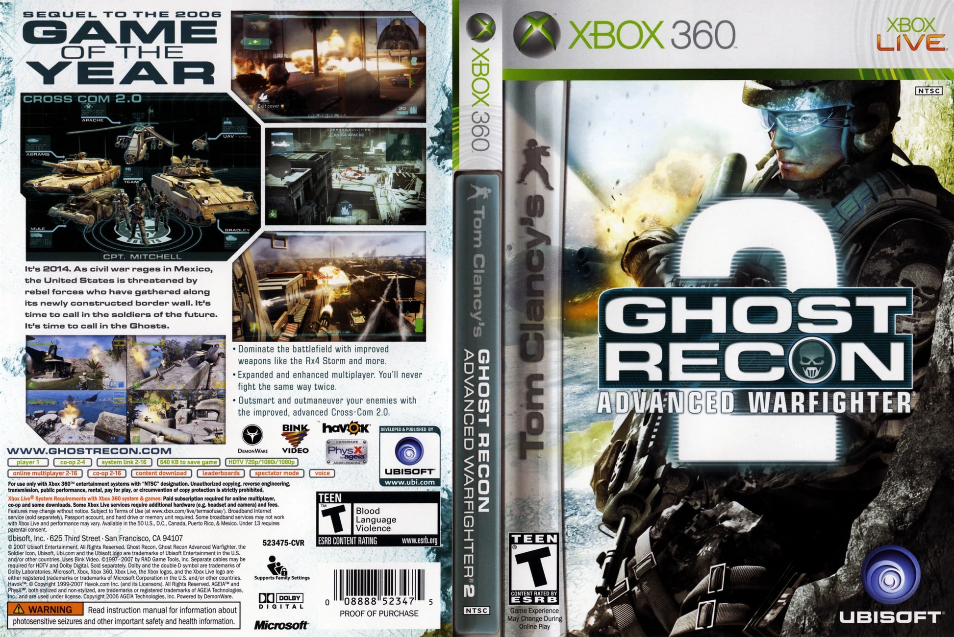 Ghost Recon Advanced Warfighter 2 - BGC Xbox 360