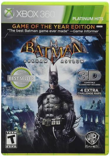 Batman: Arkham Asylum Game of the Year Edition (Platinum Hits) - FCG Xbox 360