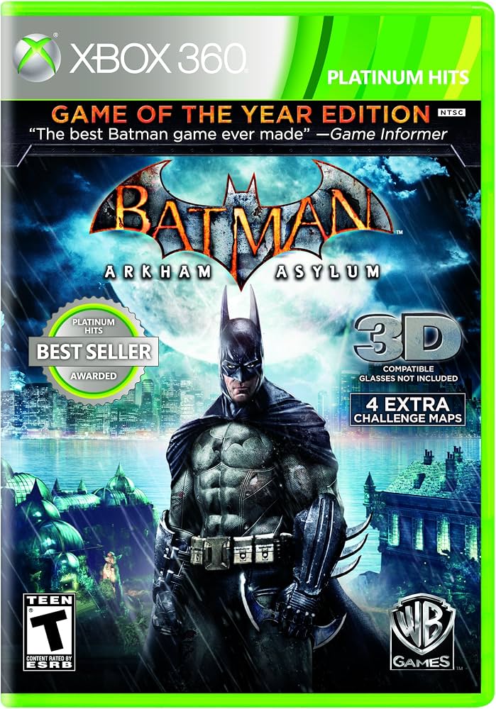 Batman Arkham Asylum (Game of the Year Edition) (Platinum Hits) - FCG Xbox 360