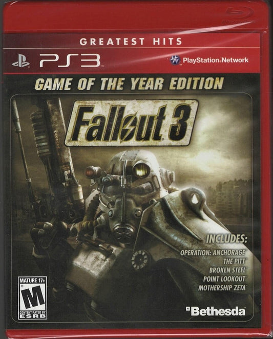 Greatest Hits: Fallout 3 Game of the Year Edition - Source PS3 Commission